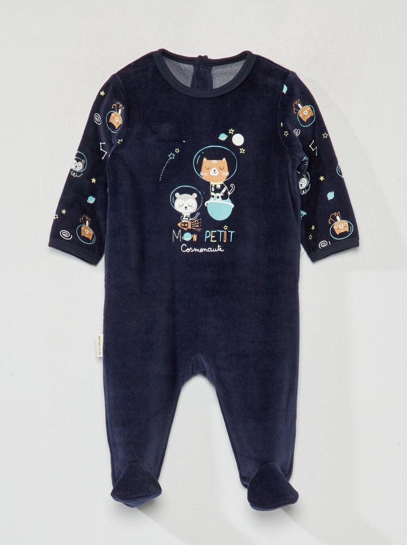 Pyjama dors-bien 'Petit Beguin' bleu - Kiabi