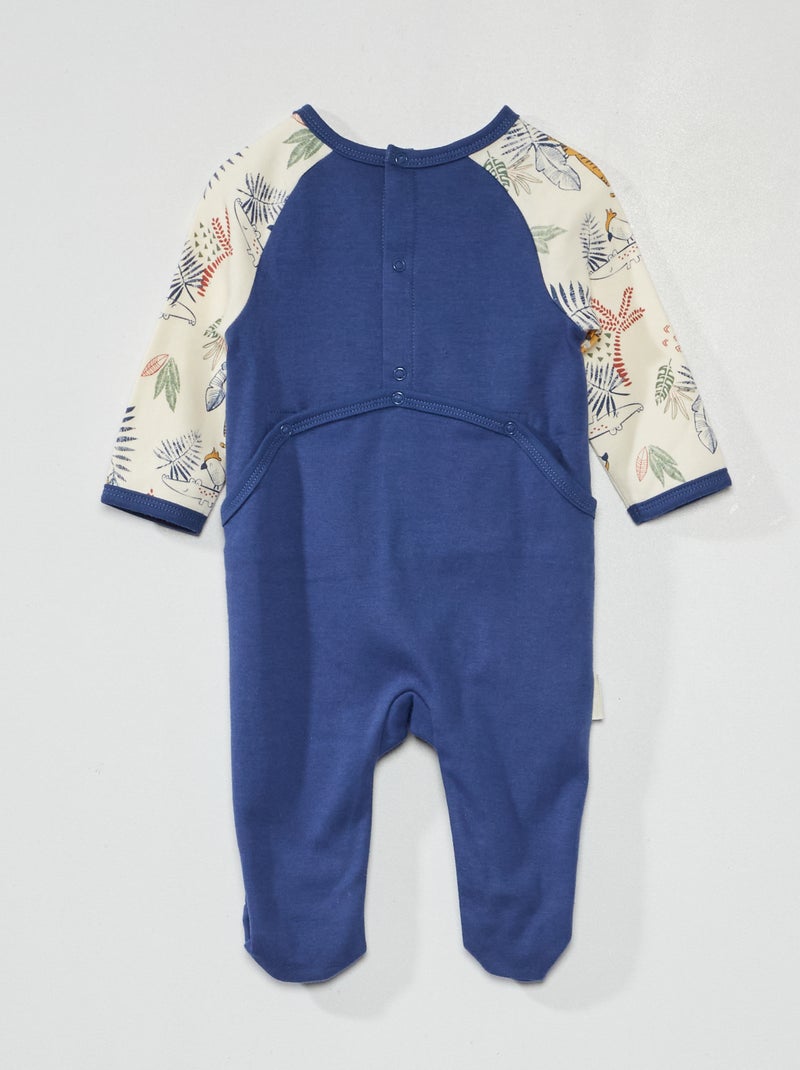 Pyjama dors-bien 'Petit Beguin' Bleu - Kiabi