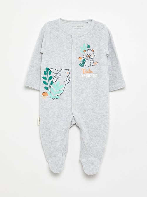 Pyjama dors bien 'Petit Béguin' en velours - Kiabi Pyjama dors bien 'Petit Béguin' en velours - Kiabi