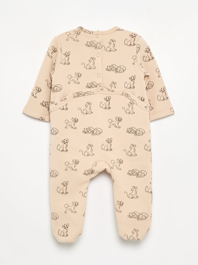 Pyjama dors bien 'Simba' 'Disney' Beige - Kiabi