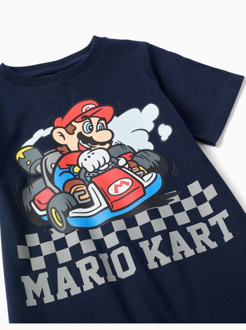 Pyjama en coton à manches courtes avec imprimé Mario Kart - Kiabi Pyjama en coton à manches courtes avec imprimé Mario Kart - Kiabi