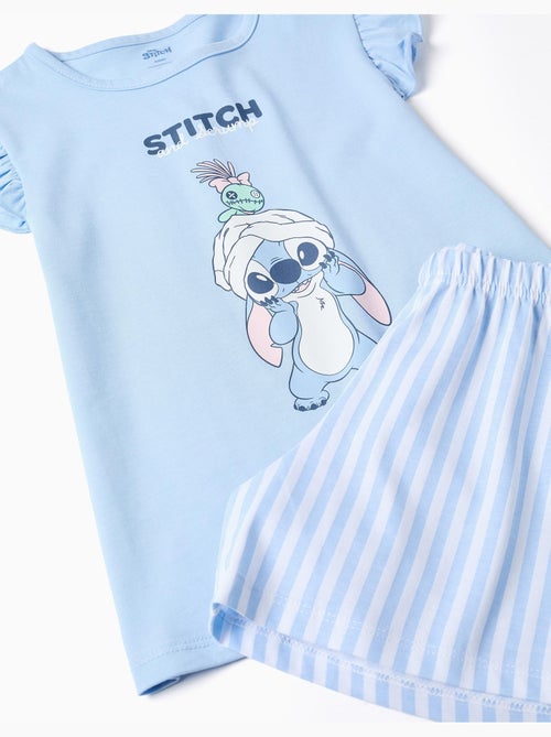 Pyjama en coton à manches courtes avec imprimé Stitch - Kiabi Pyjama en coton à manches courtes avec imprimé Stitch - Kiabi