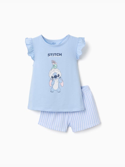 Pyjama en coton à manches courtes avec imprimé Stitch - Kiabi Pyjama en coton à manches courtes avec imprimé Stitch - Kiabi