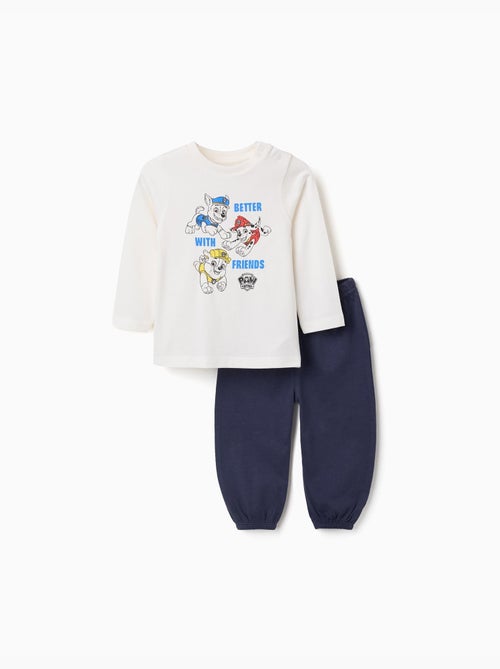 Pyjama en coton à manches longues avec imprimé de la pat' patrouille - Kiabi