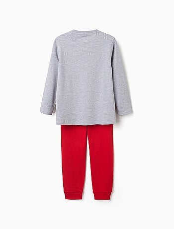 Pyjama en coton à manches longues avec imprimé super mario