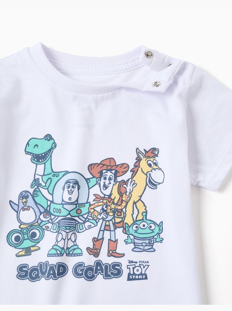 Pyjama en coton avec imprimés Toy Story Blanc - Kiabi