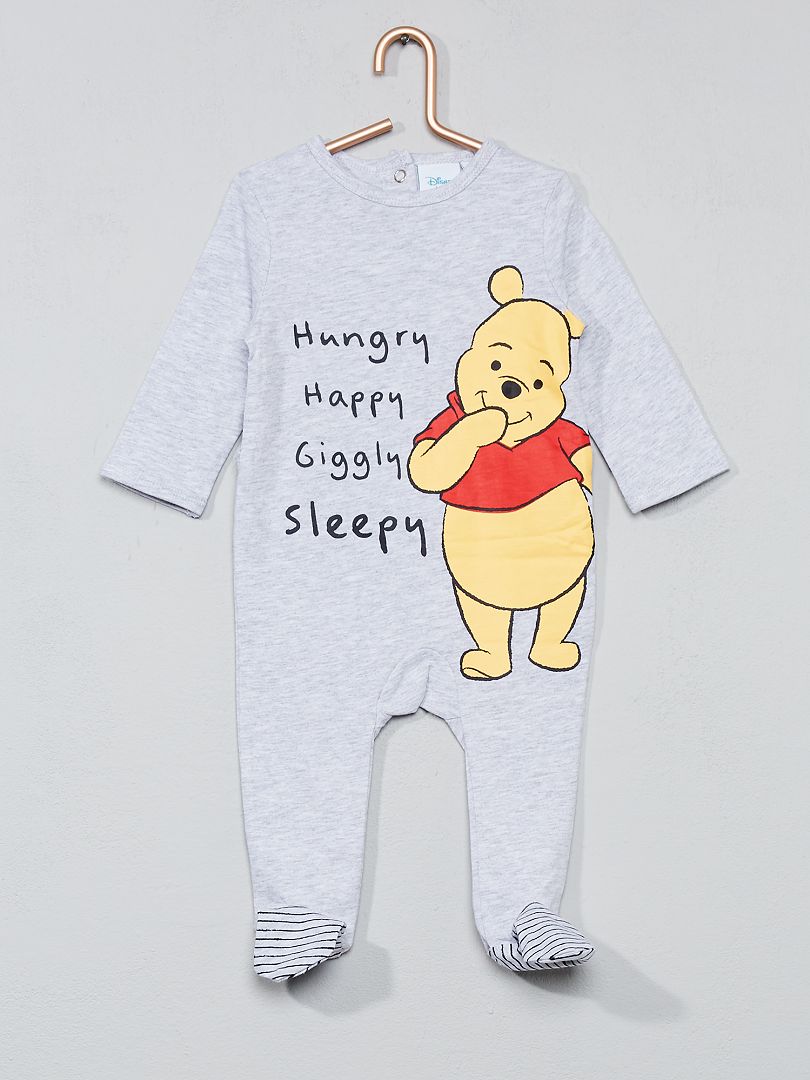 Pyjama en coton 'Winnie l'Ourson' gris Winnie - Kiabi