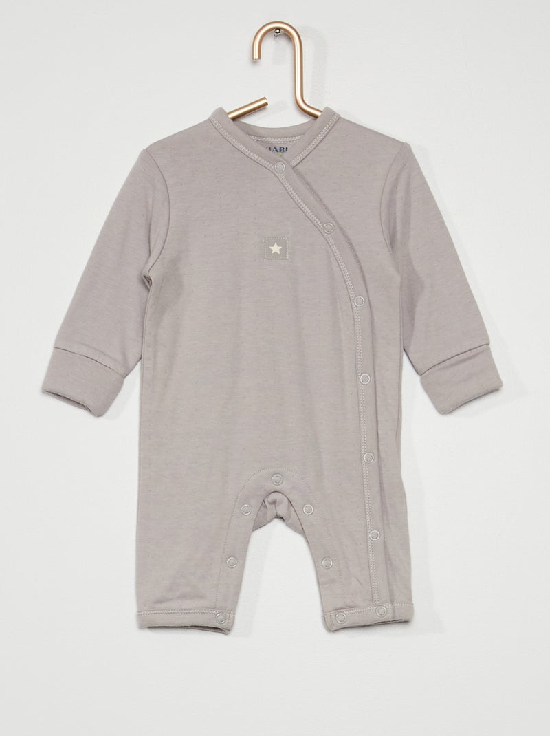 Pyjama en jersey gris - Kiabi