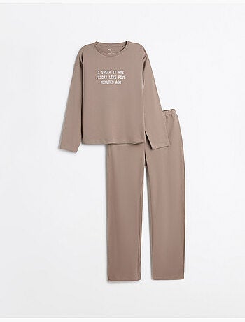 Pyjama en jersey imprimé, mo fashion