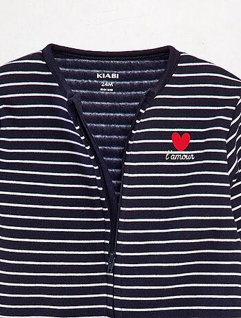 Pyjama en molleton chaud 'Amour'