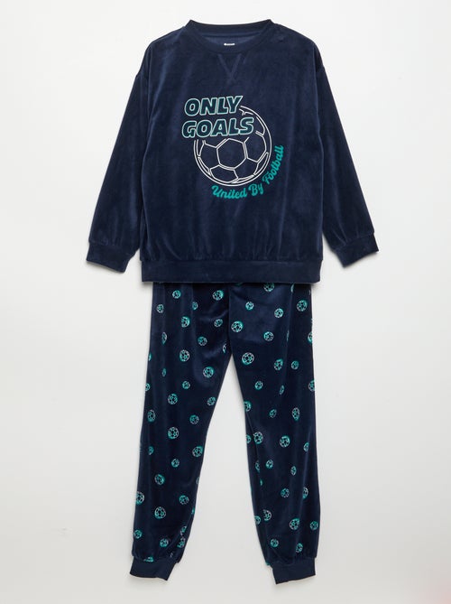 Pyjama en polaire 2 pièces - sweat + pantalon - Kiabi Pyjama en polaire 2 pièces - sweat + pantalon - Kiabi