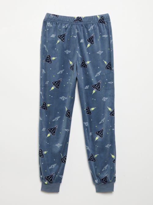 Pyjama en polaire 2 pièces - sweat + pantalon - Kiabi