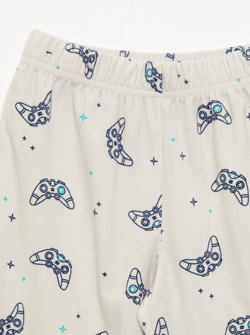 Pyjama en polaire 2 pièces - sweat + pantalon Gris - Kiabi