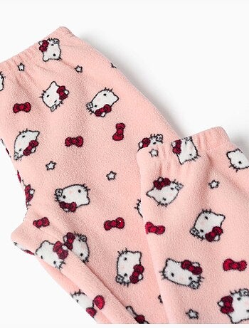 Pyjama en polaire avec broderie hello kitty