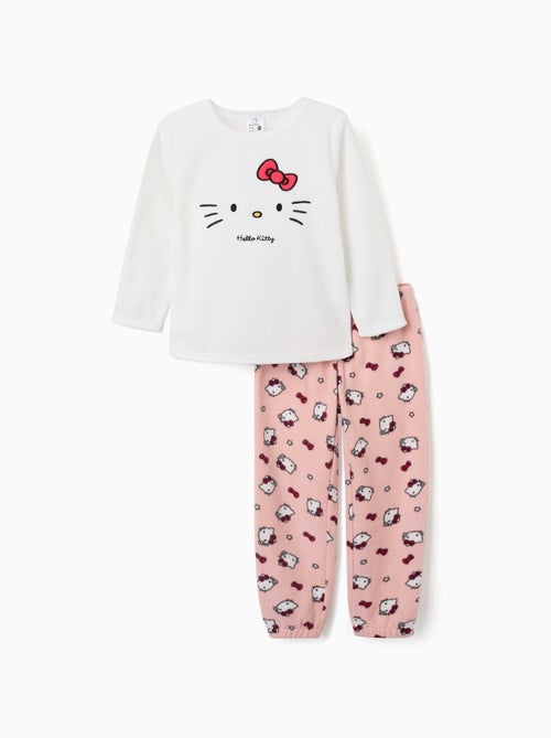 Pyjama en polaire avec broderie hello kitty - Kiabi