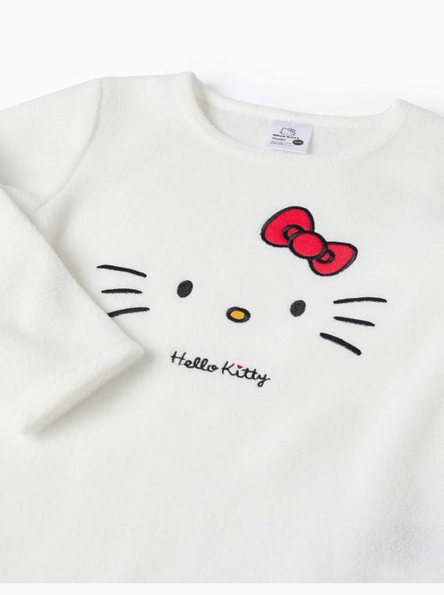 Pyjama en polaire avec broderie hello kitty - Kiabi