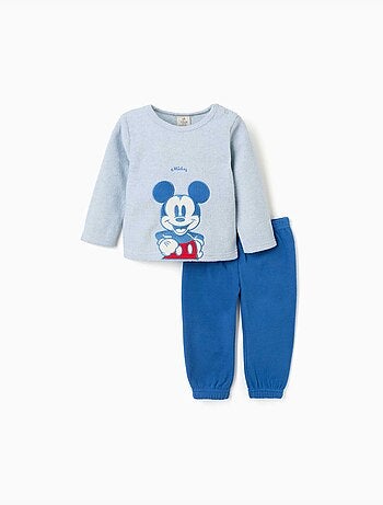 Pyjama en polaire avec broderie mickey