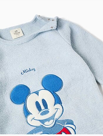 Pyjama en polaire avec broderie mickey
