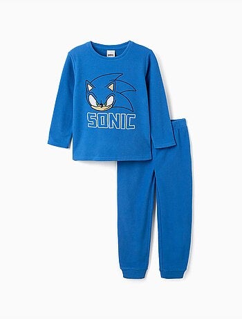 Pyjama en polaire avec broderie sonic