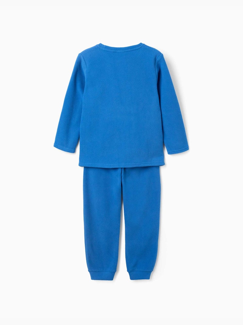 Pyjama en polaire avec broderie sonic Bleu Bleu - Kiabi