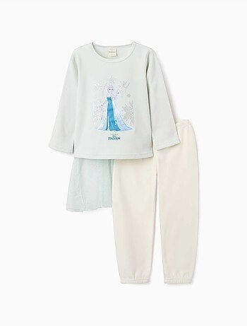 Pyjama en polaire avec elsa et cape