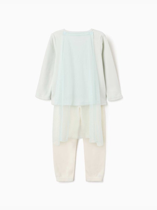 Pyjama en polaire avec elsa et cape - Kiabi
