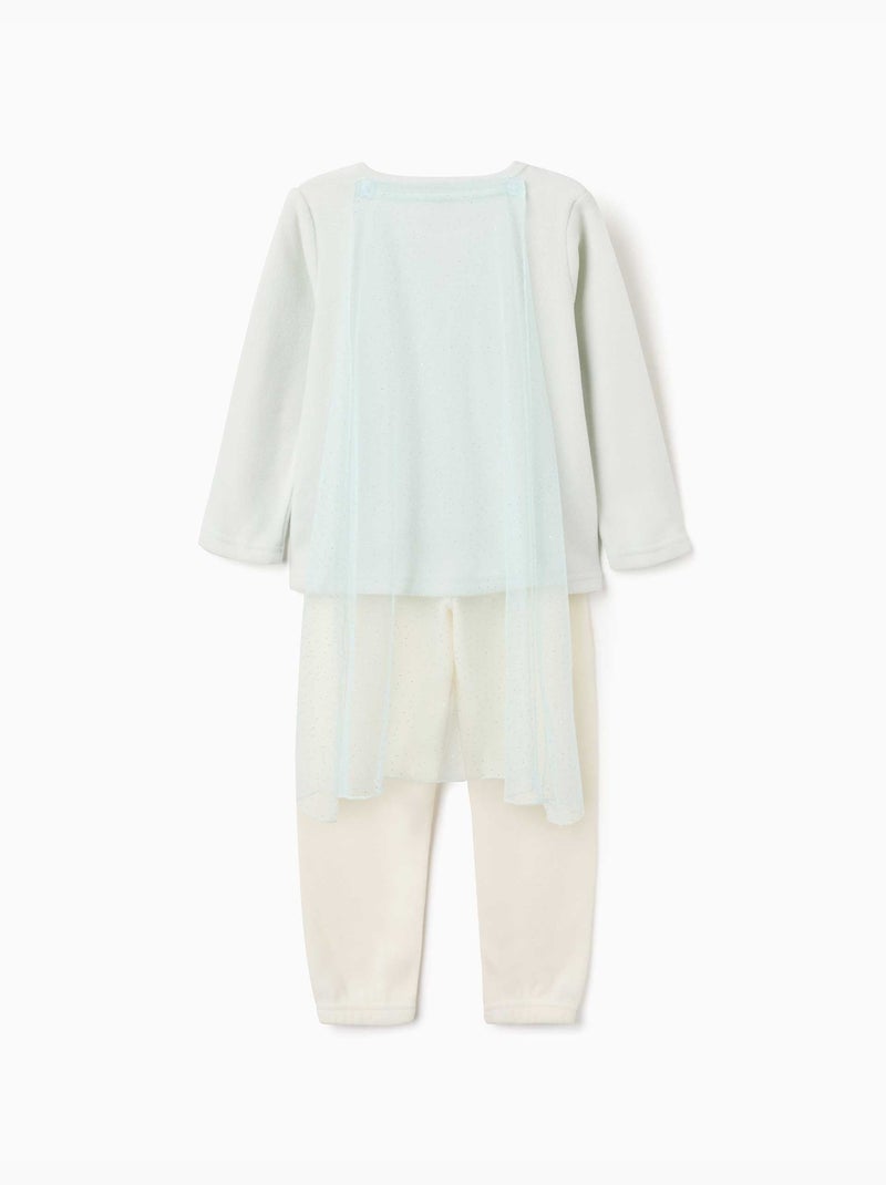 Pyjama en polaire avec elsa et cape Vert - Kiabi