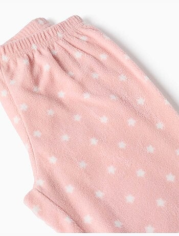 Pyjama en polaire avec étoiles brodées