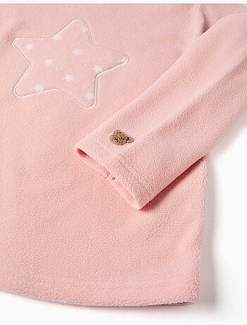 Pyjama en polaire avec étoiles brodées