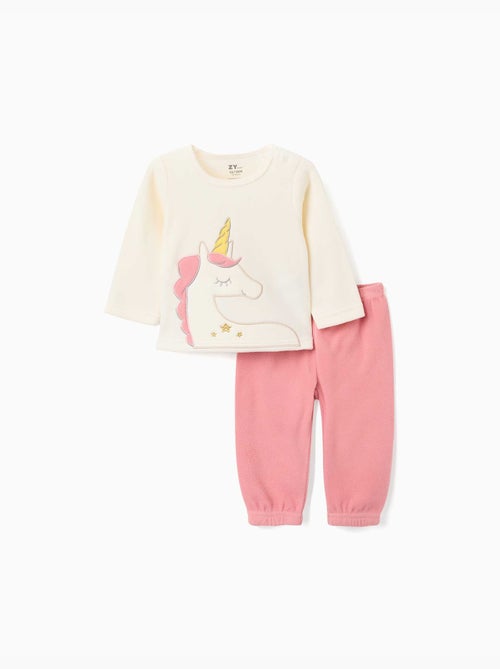 Pyjama en polaire avec licorne - Kiabi