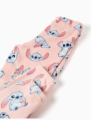 Pyjama en polaire corail à imprimé Stitch