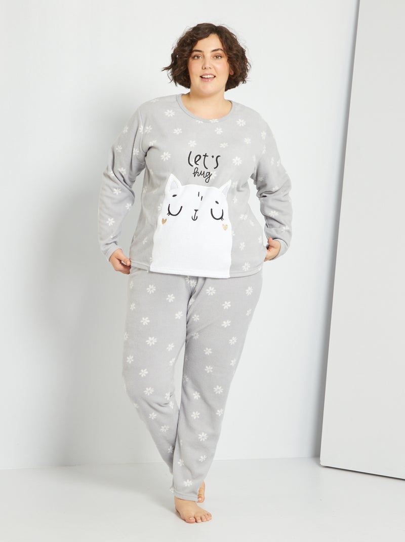 Pyjama Combinaison Polaire Femme Combi Pyjama Polaire Grenouillere