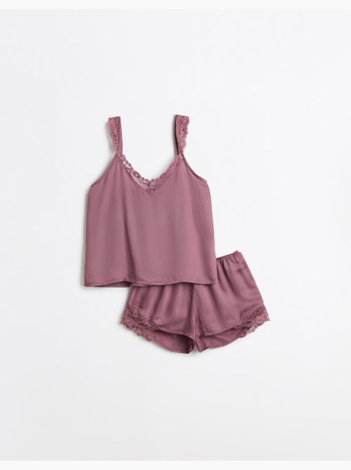 Pyjama en satin, MO Fashion - Kiabi Pyjama en satin, MO Fashion - Kiabi