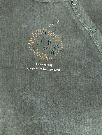 Pyjama en velours - 2 pièces