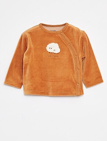 Pyjama en velours - 2 pièces