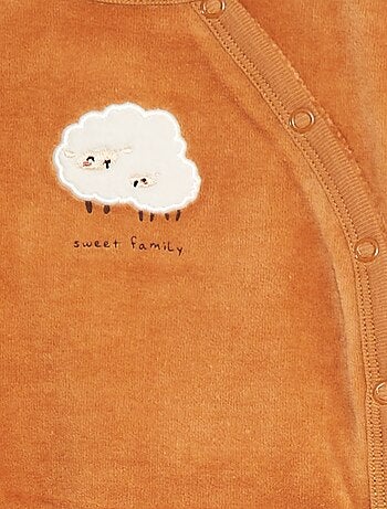 Pyjama en velours - 2 pièces