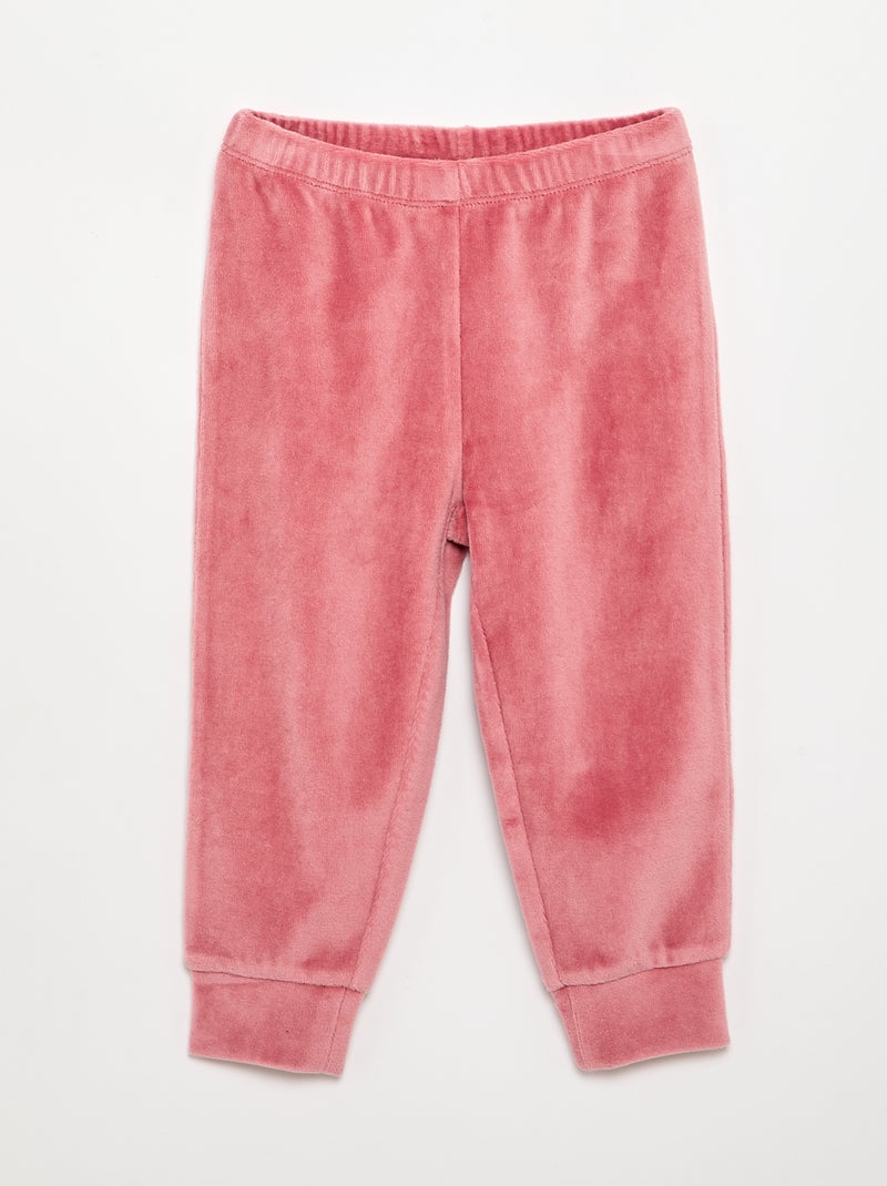 Pyjama en velours 2 pièces 'Winnie' Marron - Kiabi