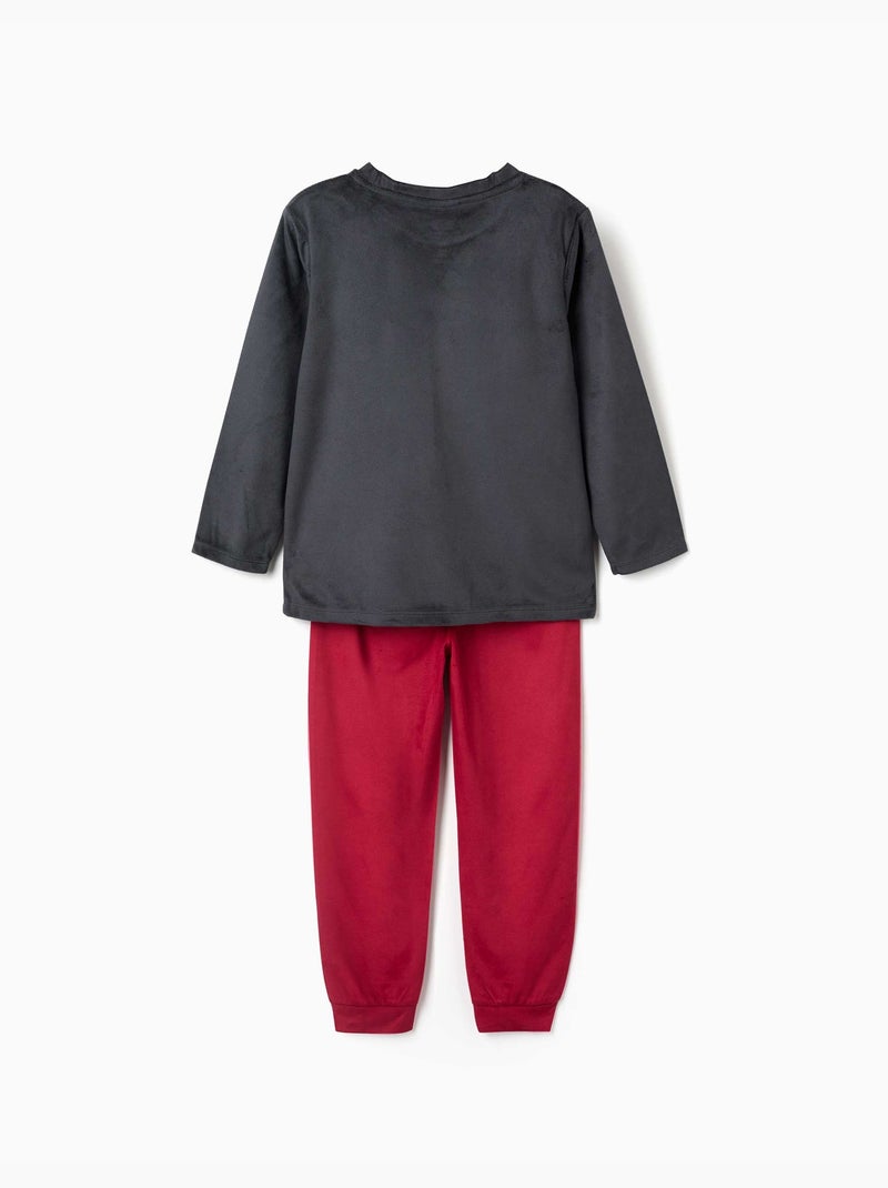 Pyjama en velours avec imprimé avengers Gris foncé - Kiabi