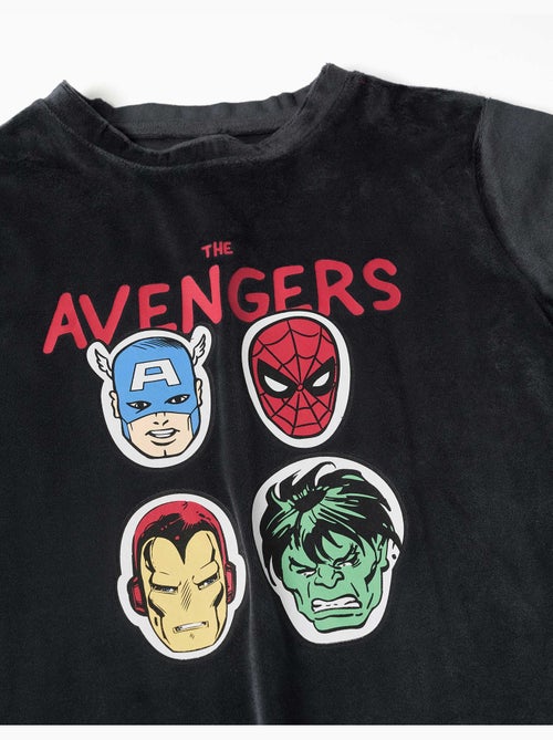 Pyjama en velours avec imprimé avengers - Kiabi
