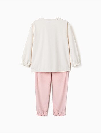 Pyjama en velours avec imprimé stitch