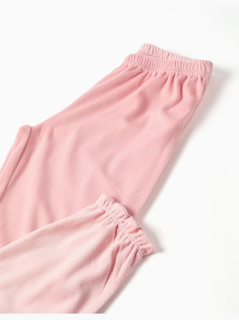 Pyjama en velours avec imprimé stitch Beige clair - Kiabi