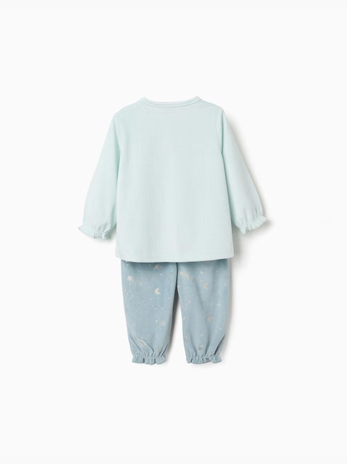 Pyjama en velours avec licorne qui brille dans le noir - Kiabi