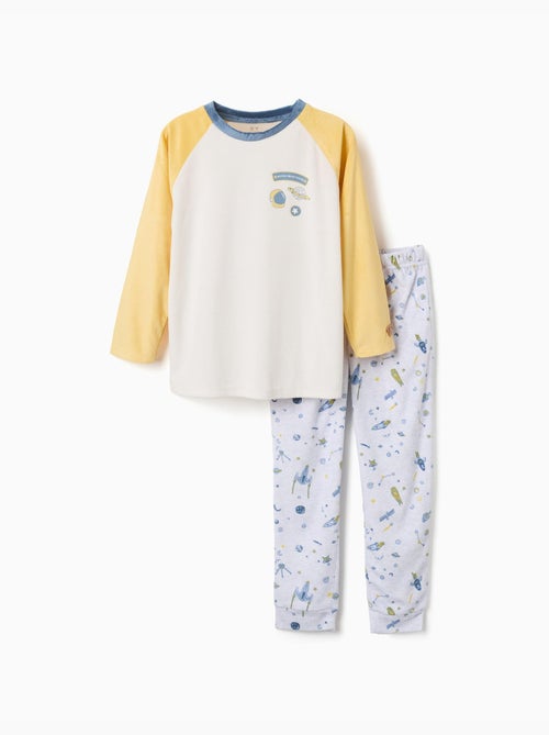 Pyjama en velours avec motif espace - Kiabi Pyjama en velours avec motif espace - Kiabi
