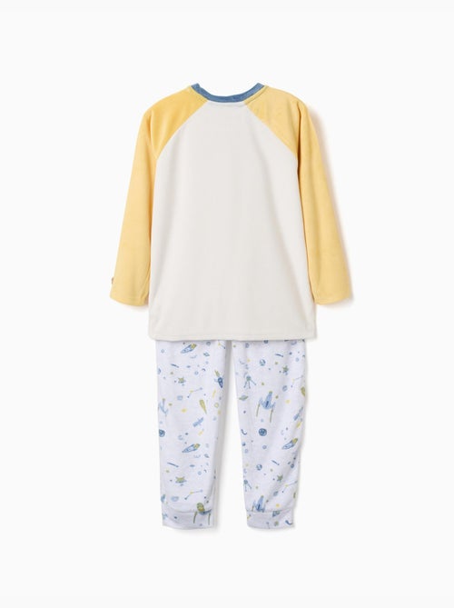 Pyjama en velours avec motif espace - Kiabi Pyjama en velours avec motif espace - Kiabi