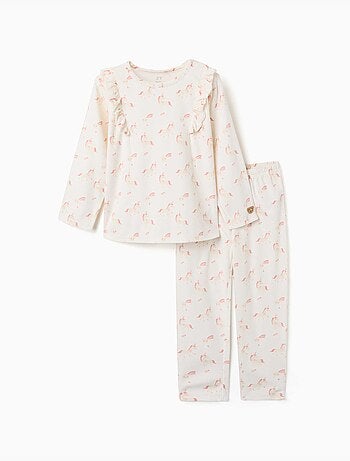 Pyjama en velours avec motif licorne et étoile