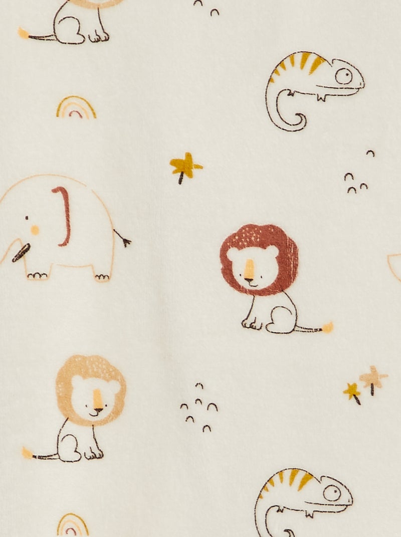 Pyjama en velours Beige - Kiabi