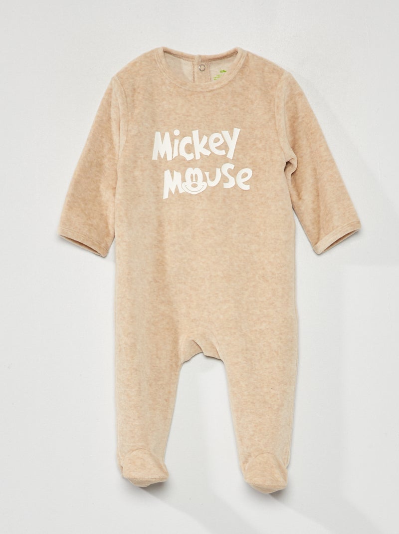 Pyjama en velours 'Disney' Beige - Kiabi