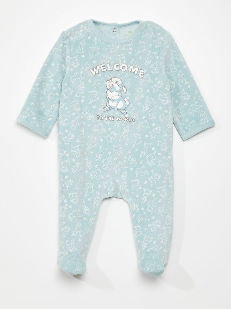 Pyjama en velours 'Disney' Bleu - Kiabi