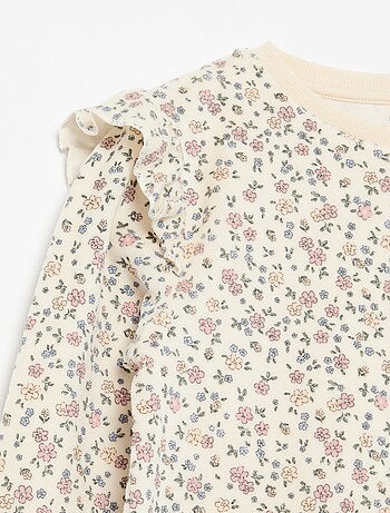 Pyjama en velours imprimé 2 pièces - Sweat + pantalon