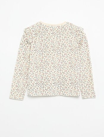 Pyjama en velours imprimé 2 pièces - Sweat + pantalon